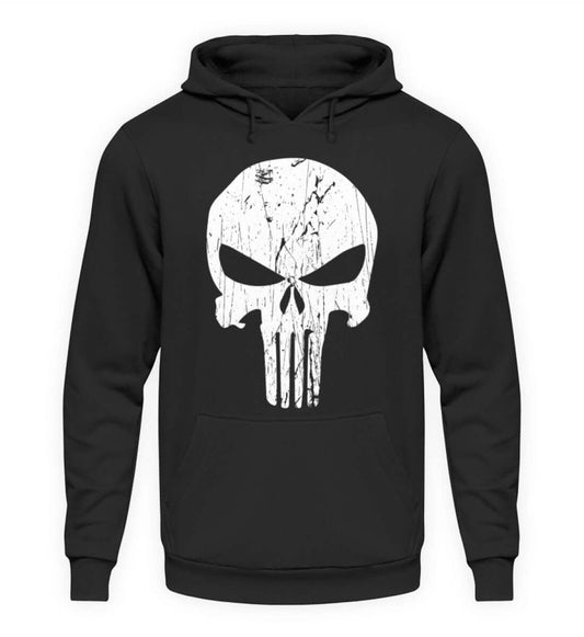 Coole Hoodies, PUNISHER - Hoodie, 40.00 €, Unisex Hoodie, Farbe: Deep Black, WORKSWEAR.DE