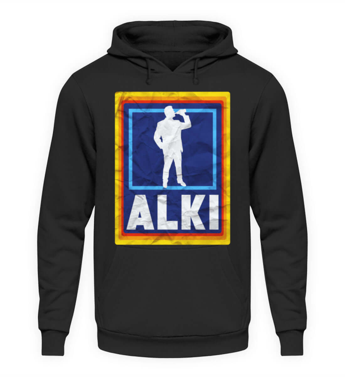 Coole Hoodies, ALKI - Hoodie, 40.00 €, Unisex Hoodie, Farbe: Deep Black, WORKSWEAR.DE