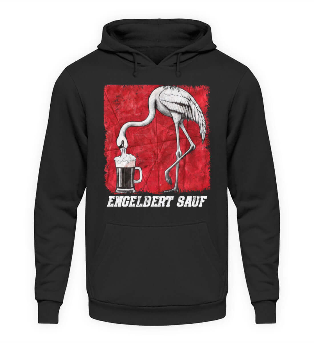 Coole Hoodies, Engelbert Sauf - Hoodie, 40.00 €, Unisex Hoodie, Farbe: Deep Black, WORKSWEAR.DE