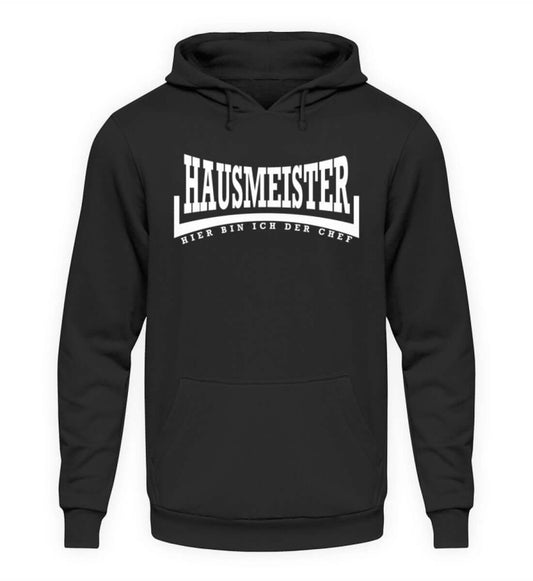 Coole Hoodies, Hausmeister - Hoodie, 40.00 €, Unisex Hoodie, Farbe: Deep Black, WORKSWEAR.DE