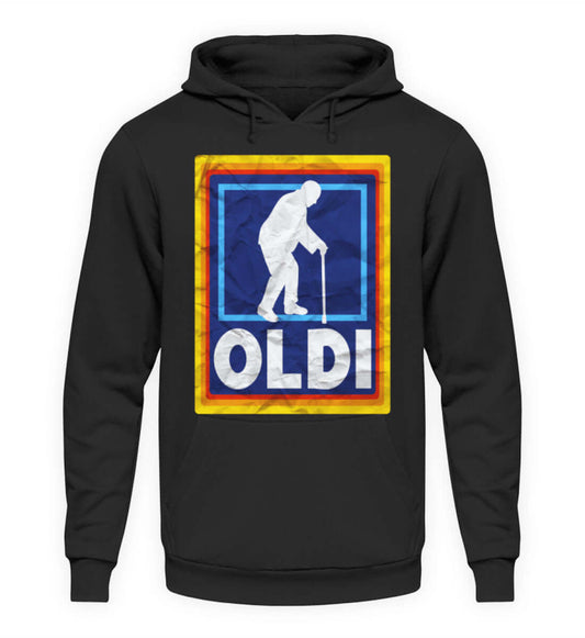 Coole Hoodies, OLDI - Hoodie, 40.00 €, Unisex Hoodie, Farbe: Deep Black, WORKSWEAR.DE