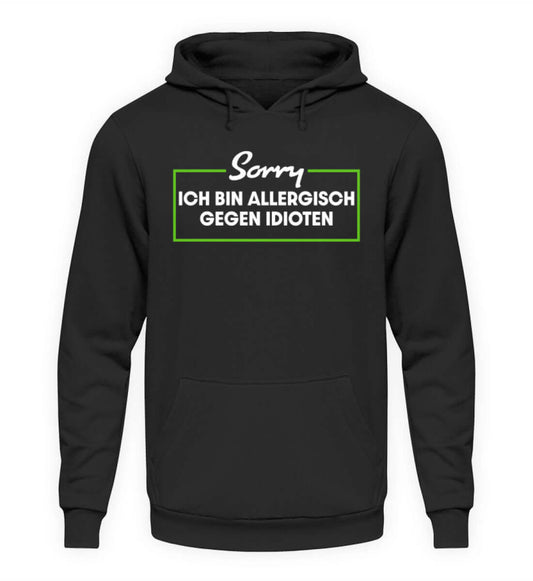 Coole Hoodies, Sorry - Hoodie, 40.00 €, Unisex Hoodie, Farbe: Deep Black, WORKSWEAR.DE