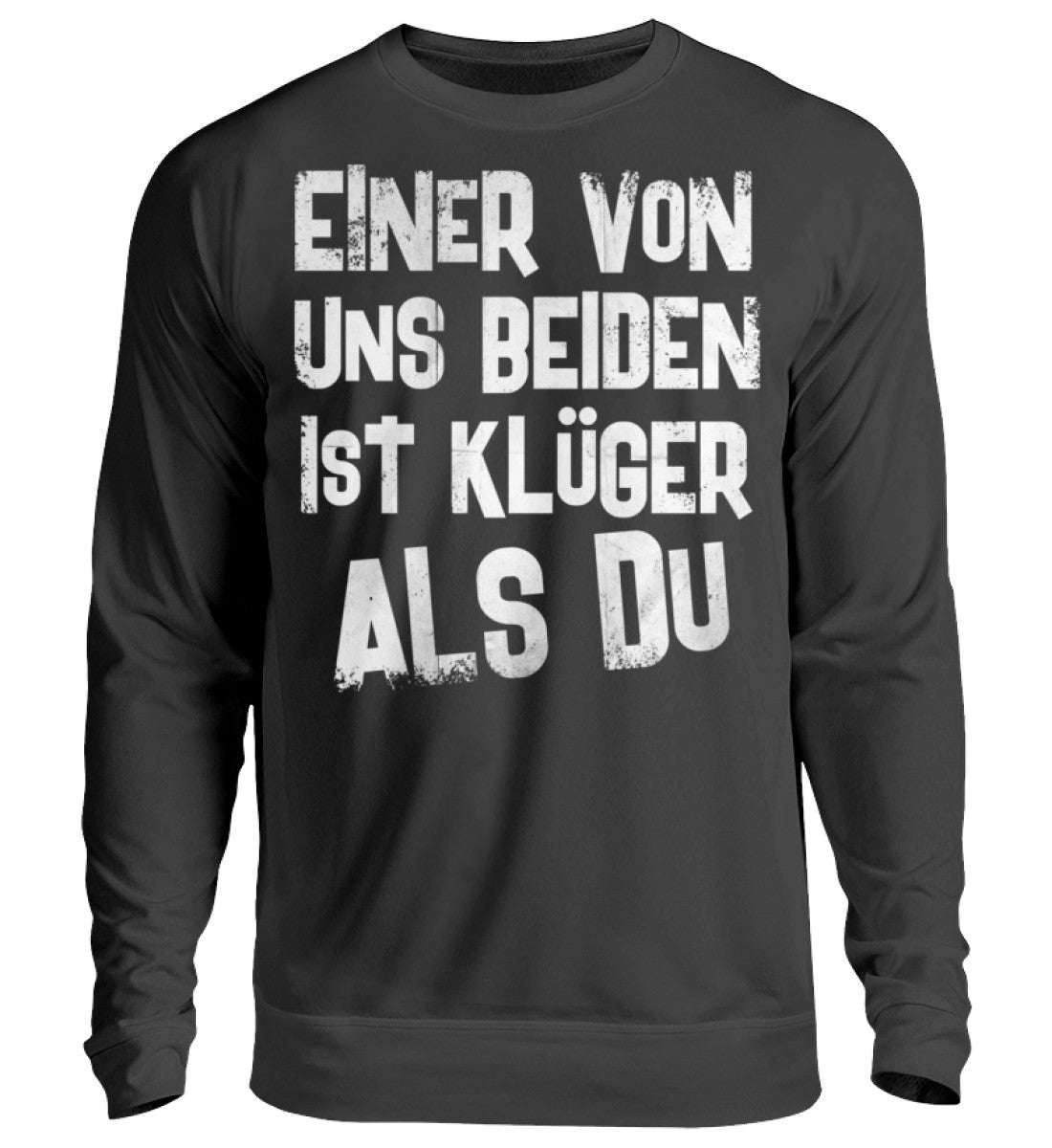 Lustige Pullover, Klüger als Du - Pullover, 39.95 €, Unisex Sweatshirt, Farbe: Deep Black, WORKSWEAR.DE