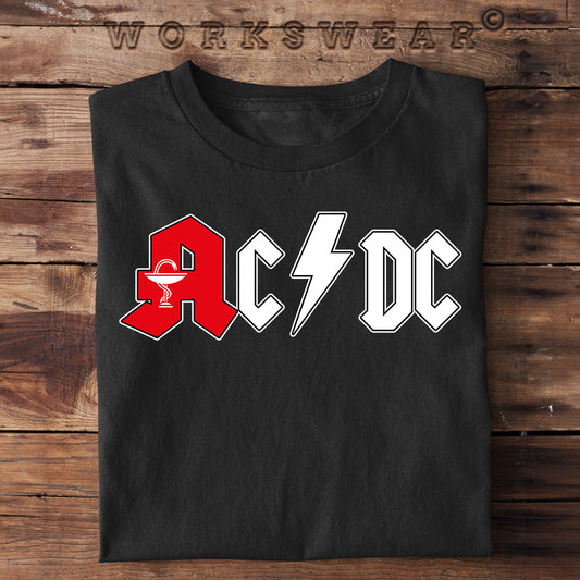 Witzige Herren T-Shirts, AC / DC - Herren Funshirt 20.00 € Farbe: Black WORKSWEAR.DE