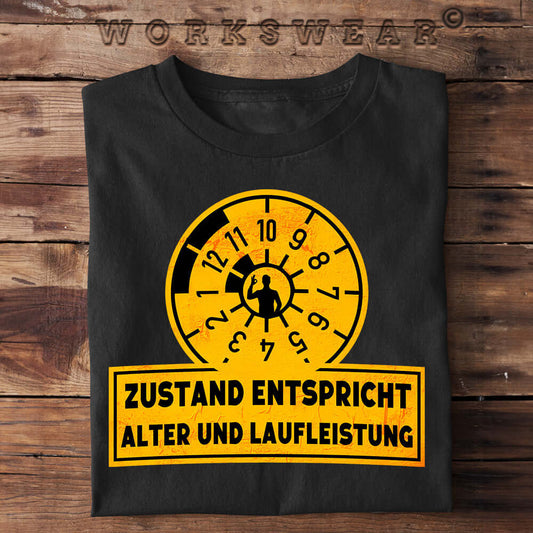 Witzige Herren T-Shirts, Zustand entspricht - Herren Funshirt 20.00 € Farbe: Black WORKSWEAR.DE