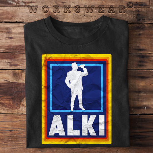 Witzige Herren T-Shirts, ALKI - Herren Funshirt 20.00 € Farbe: Black WORKSWEAR.DE