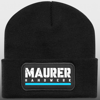 Maurer Handwerker Wintermütze bedruckt 