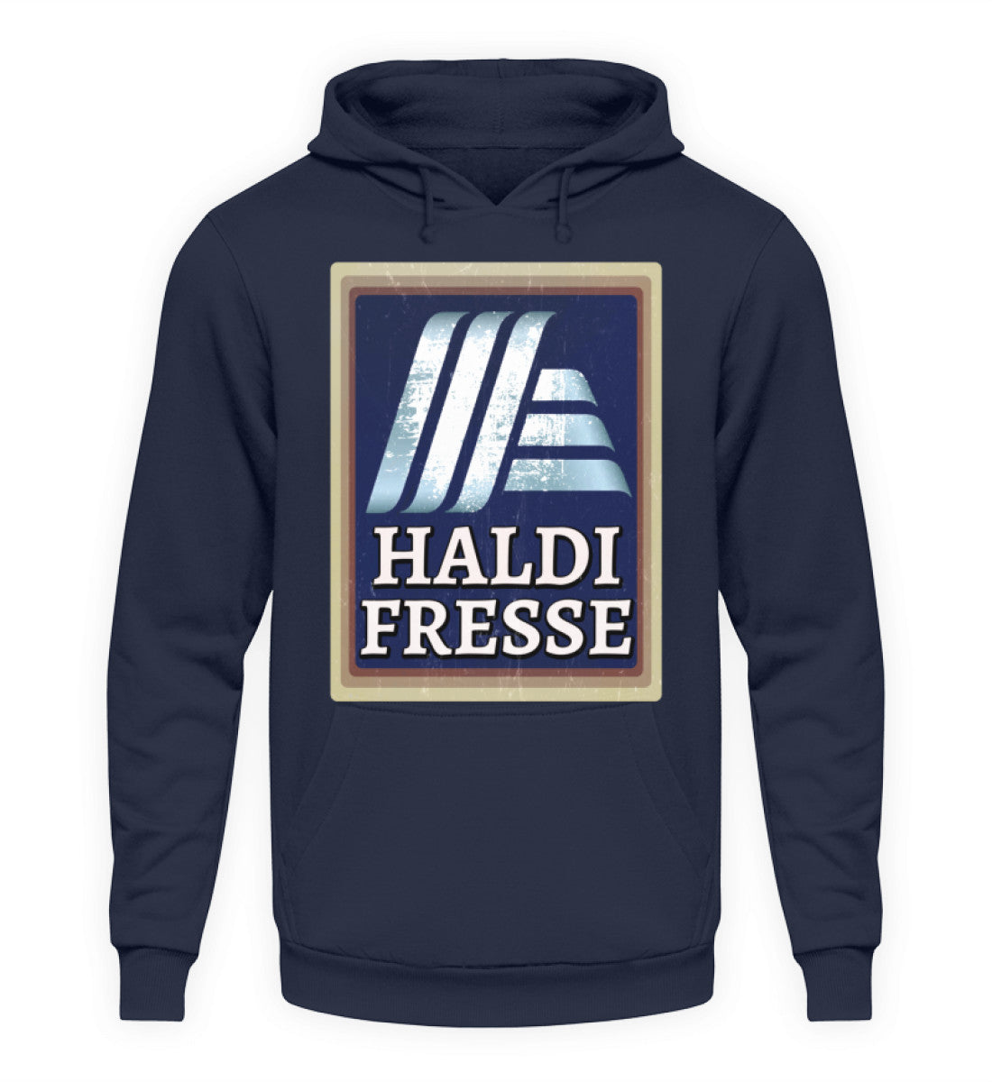 Coole Hoodies, Haldi Fresse - Fun Hoodie, 40.00 €, Unisex Hoodie, Farbe: Oxford Navy, WORKSWEAR.DE