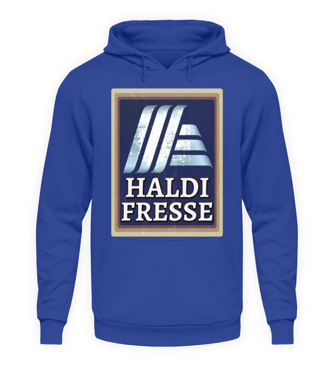 Coole Hoodies, Haldi Fresse - Fun Hoodie, 40.00 €, Unisex Hoodie, Farbe: Royal Blue, WORKSWEAR.DE