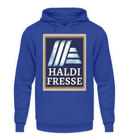 Coole Hoodies, Haldi Fresse - Fun Hoodie, 40.00 €, Unisex Hoodie, Farbe: Royal Blue, WORKSWEAR.DE