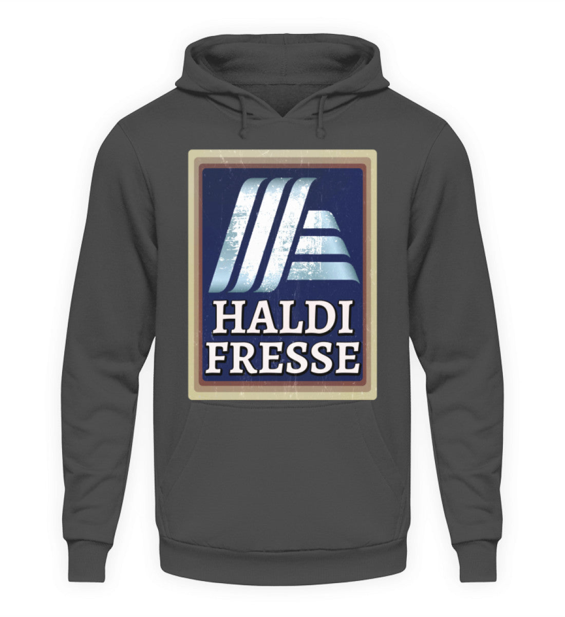 Coole Hoodies, Haldi Fresse - Fun Hoodie, 40.00 €, Unisex Hoodie, Farbe: Steel Grey (Solid), WORKSWEAR.DE