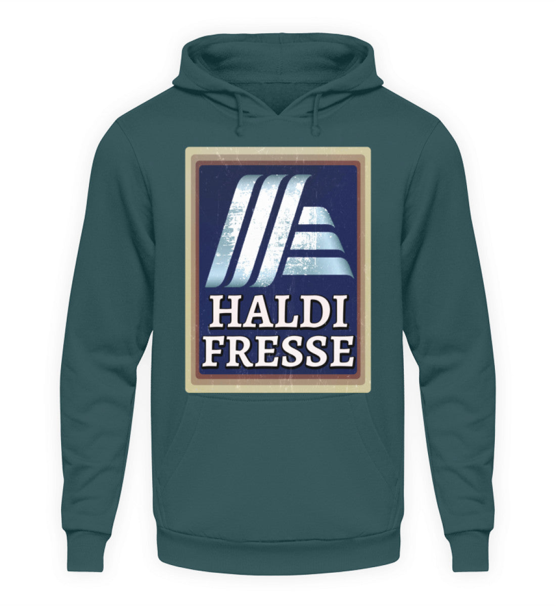 Coole Hoodies, Haldi Fresse - Fun Hoodie, 40.00 €, Unisex Hoodie, Farbe: Airforce Blue, WORKSWEAR.DE