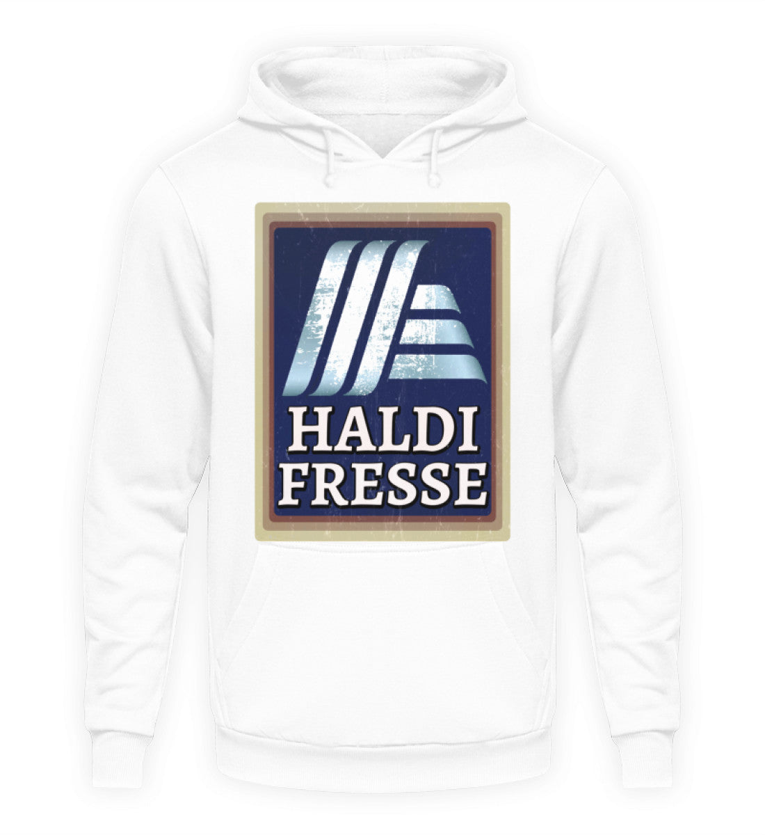 Coole Hoodies, Haldi Fresse - Fun Hoodie, 40.00 €, Unisex Hoodie, Farbe: Arctic White, WORKSWEAR.DE