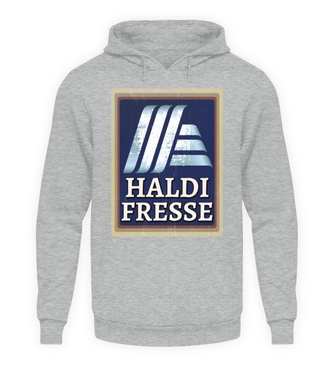 Coole Hoodies, Haldi Fresse - Fun Hoodie, 40.00 €, Unisex Hoodie, Farbe: Heather Sport Grey, WORKSWEAR.DE