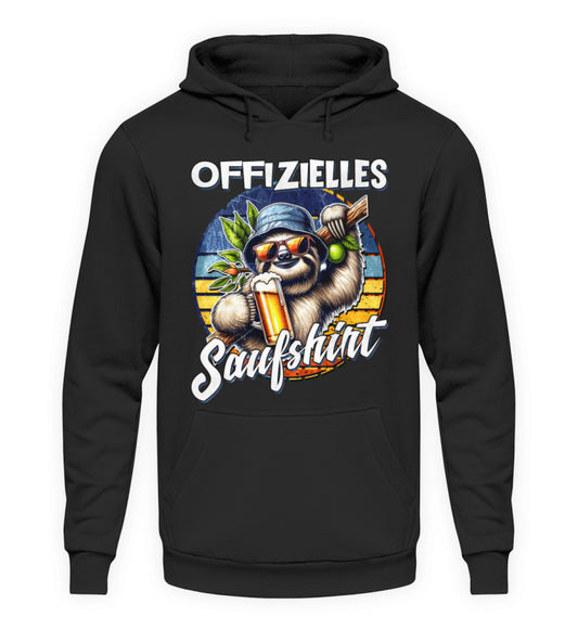 Coole Hoodies, Offizieller Sauf Hoodie - Fun Hoodie, 40.00 €, Unisex Hoodie, Farbe: Deep Black, WORKSWEAR.DE