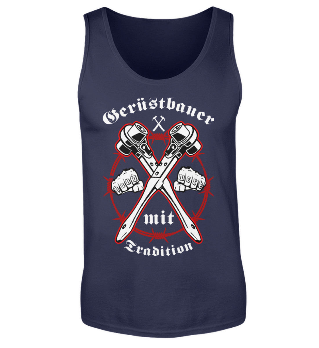 Gerüstbauer Handwerk mit Tradition - Herren Tanktop, 24.95 €, Herren Tank-Top Farbe: Navy,