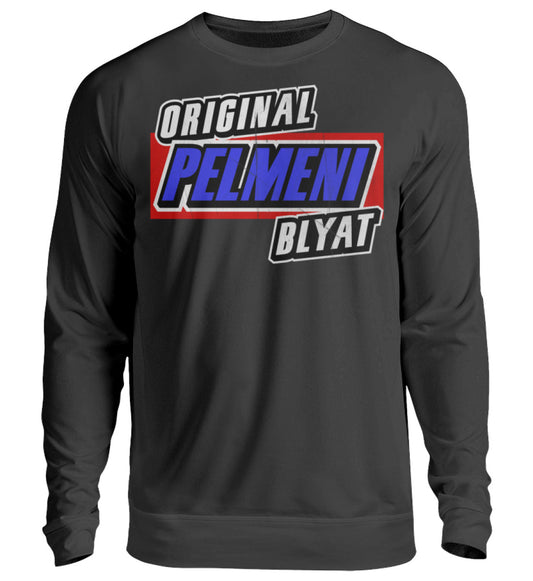 Original Pelmeni Blyat Pullover in schwarz ideal für die kühleren Tage