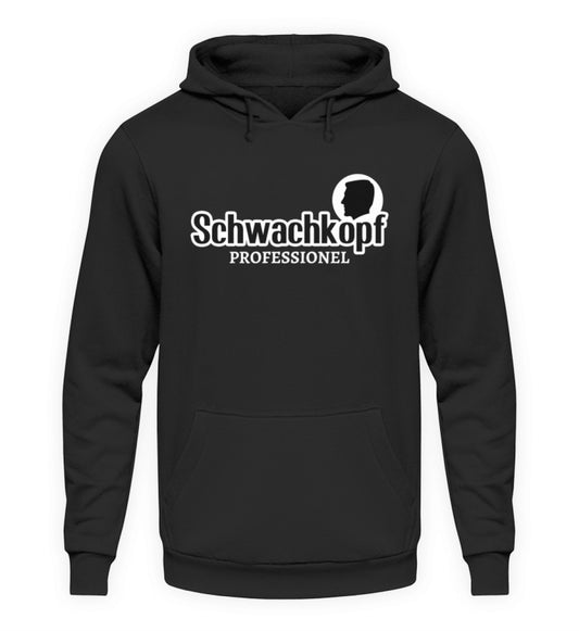 Coole Hoodies, Schwachkopf Professionel - Fun Hoodie, 40.00 €, Unisex Hoodie, Farbe: Deep Black, WORKSWEAR.DE