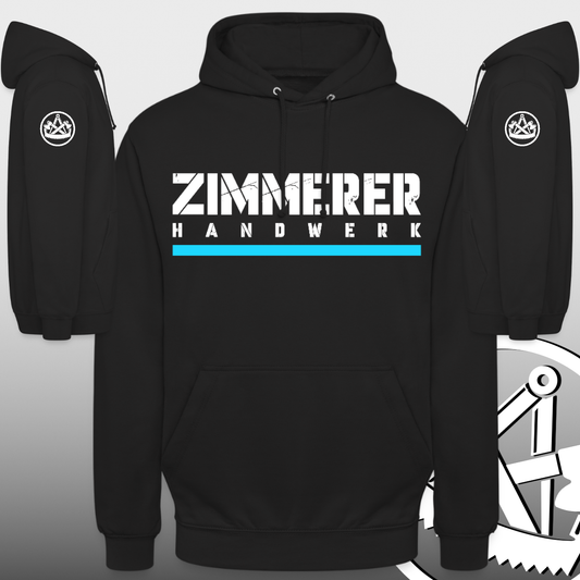 Zimmerer Handwerker Premium Hoodie bedruckt