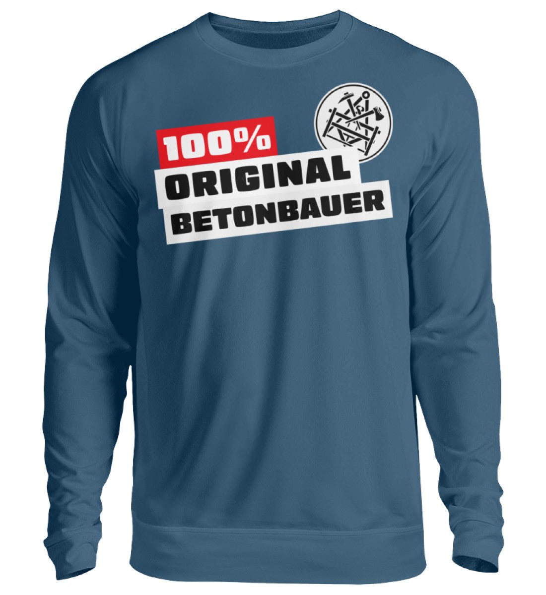 100 % Betonbauer - Handwerker Pullover - Handwerkerfashion