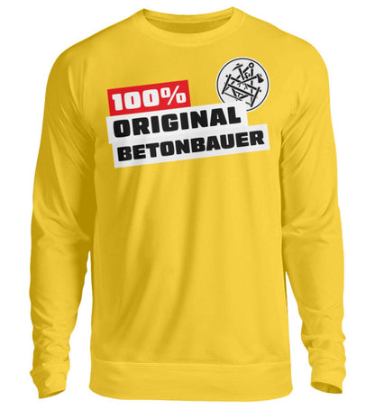 100 % Betonbauer - Handwerker Pullover - Handwerkerfashion