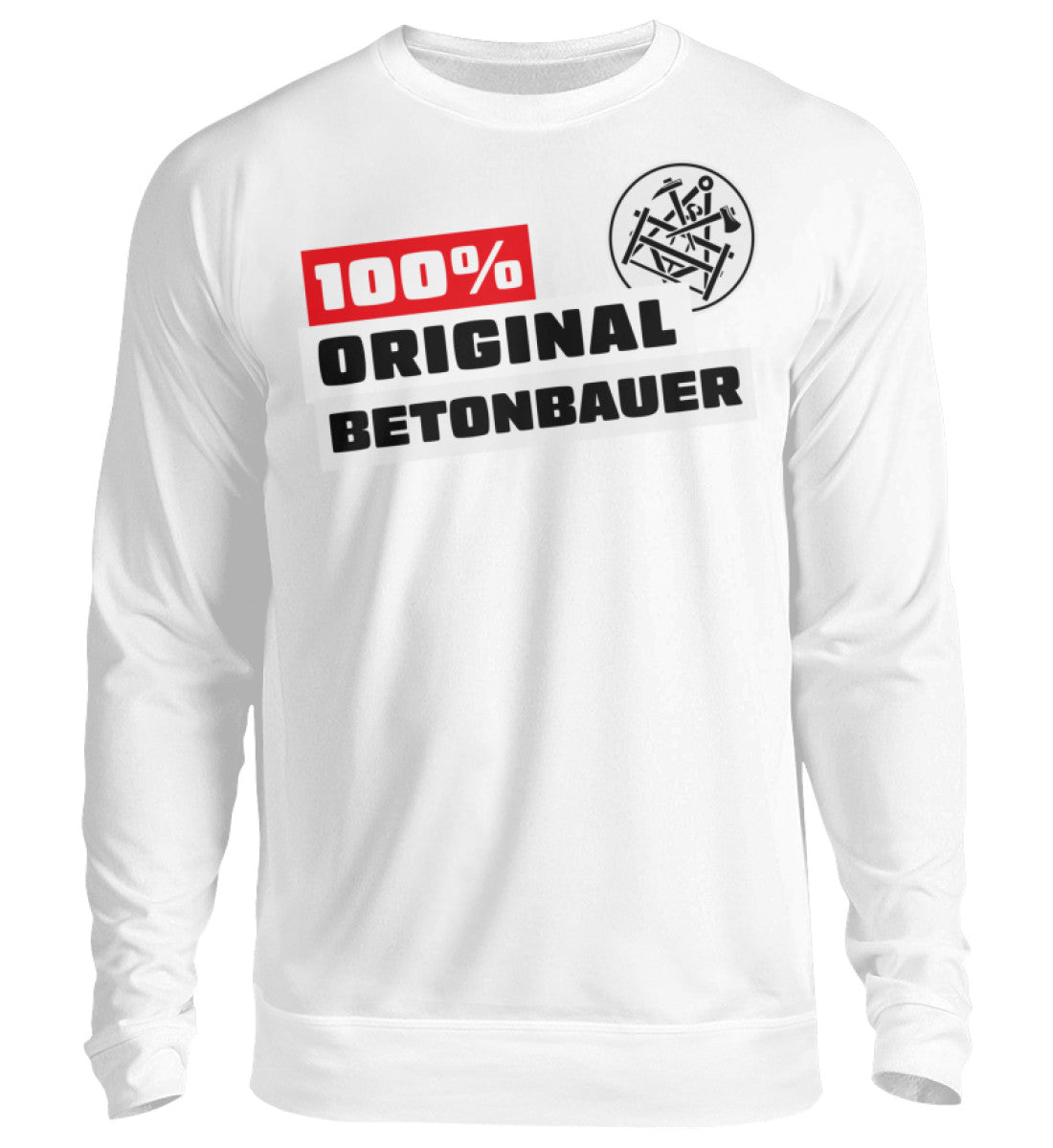 100 % Betonbauer - Handwerker Pullover - Handwerkerfashion