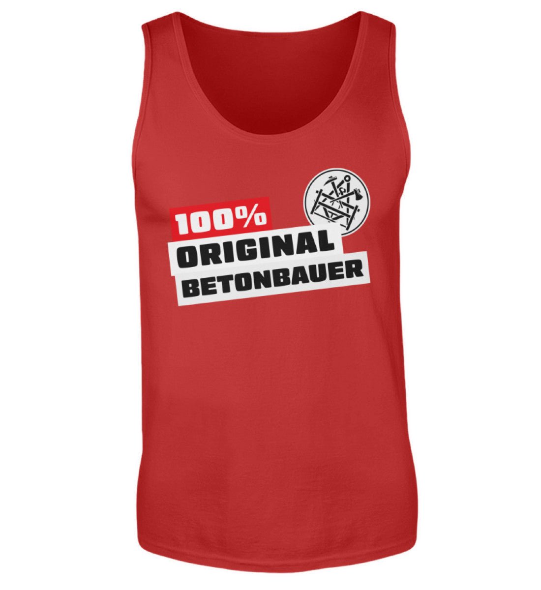 100 % Betonbauer - Handwerker Tanktop - Handwerkerfashion