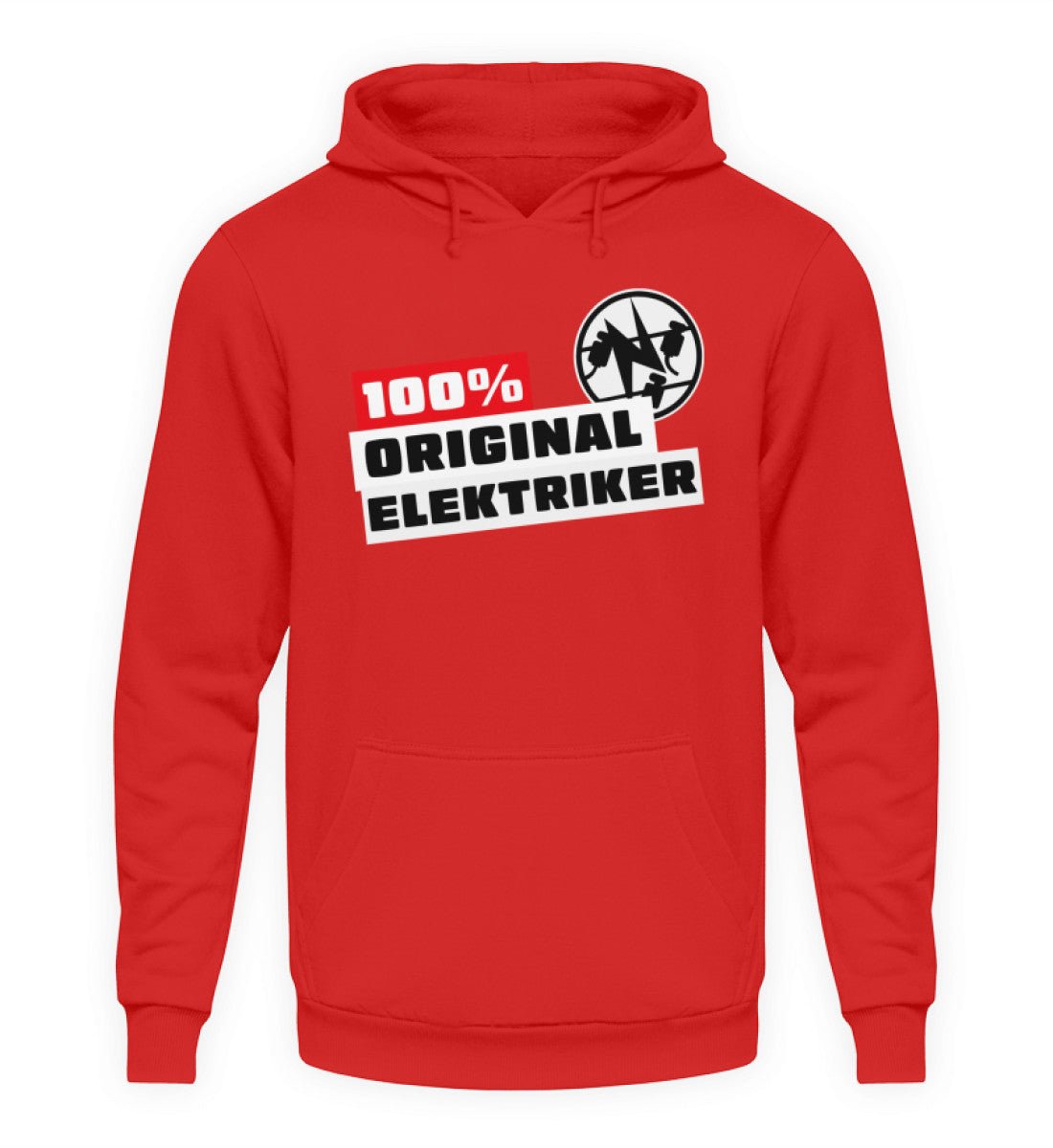 100 % Elektriker - Handwerker Hoodie - Handwerkerfashion