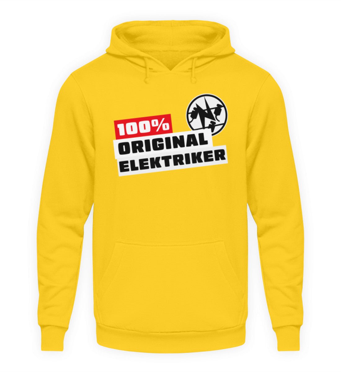 100 % Elektriker - Handwerker Hoodie - Handwerkerfashion