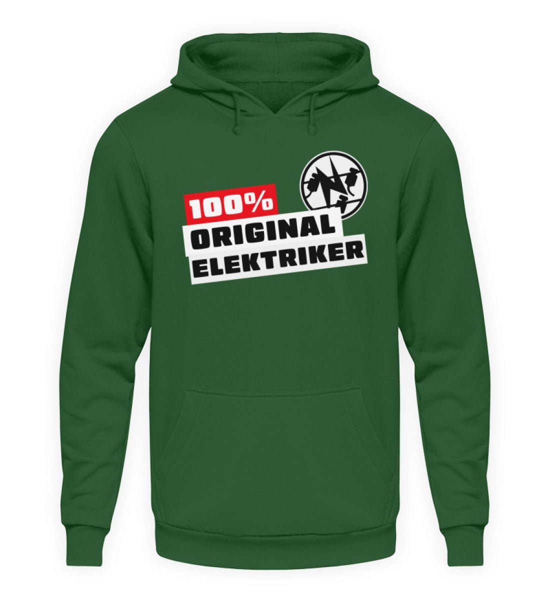 100 % Elektriker - Handwerker Hoodie - Handwerkerfashion