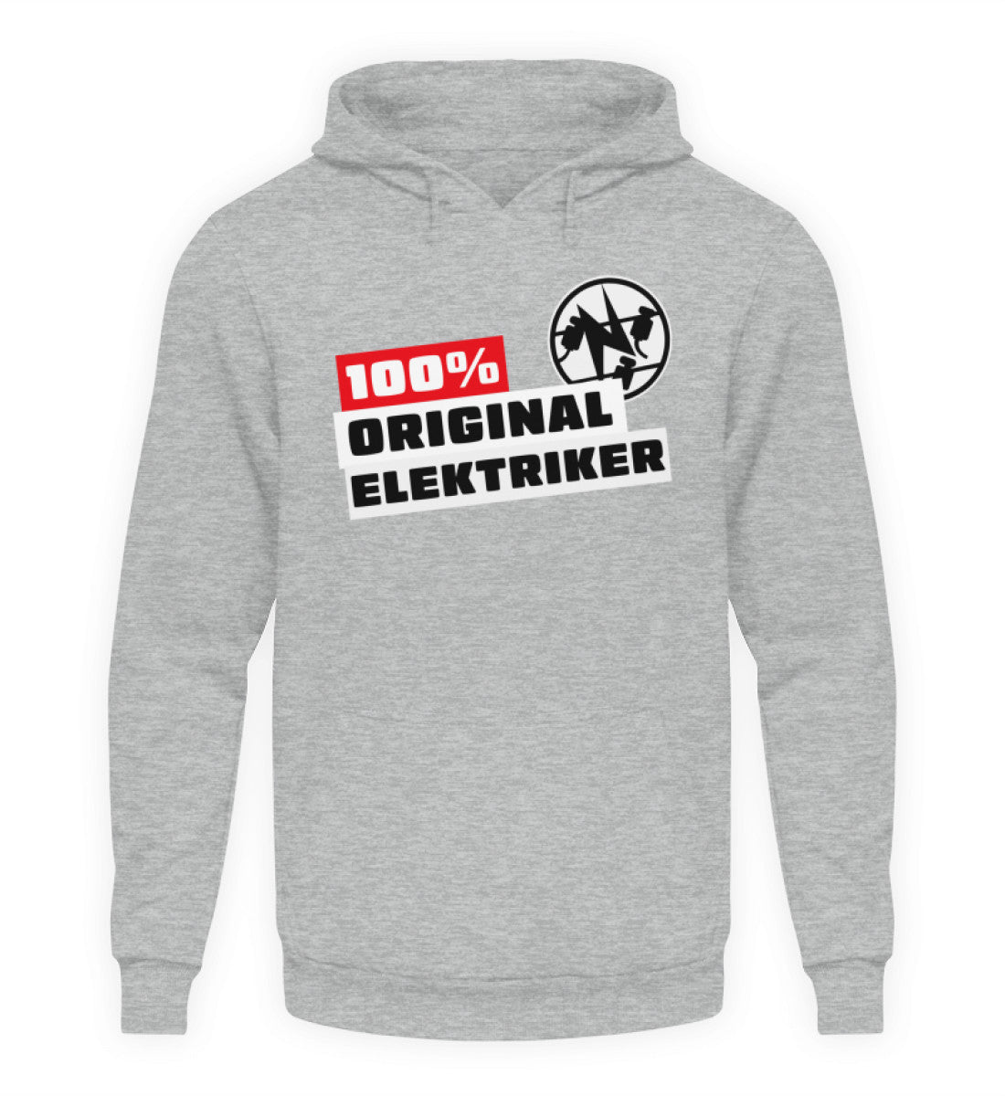 100 % Elektriker - Handwerker Hoodie - Handwerkerfashion