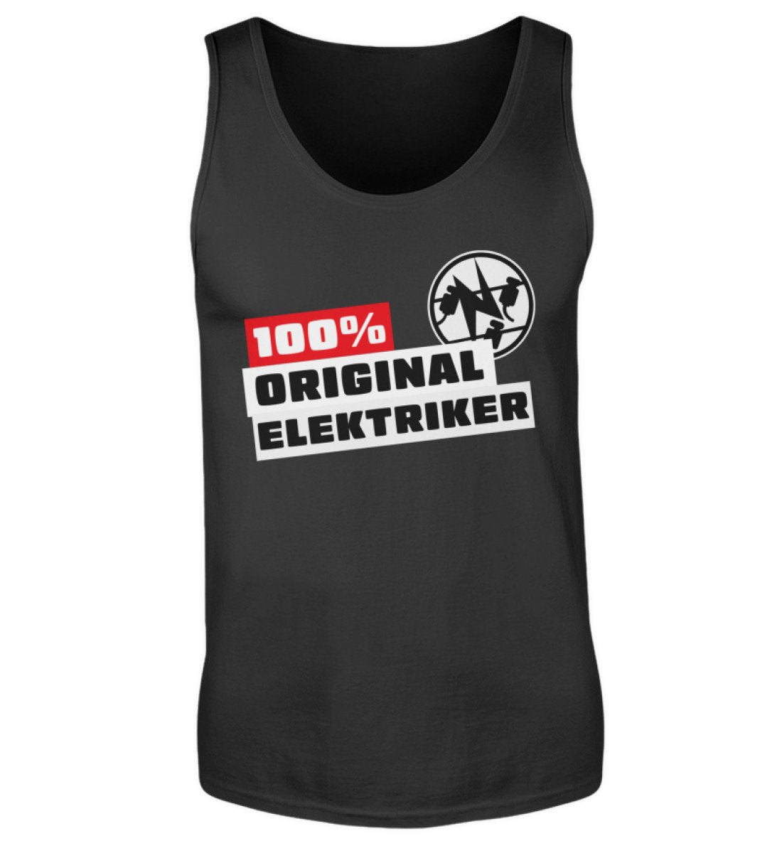 100 % Elektriker - Handwerker Tanktop - Handwerkerfashion