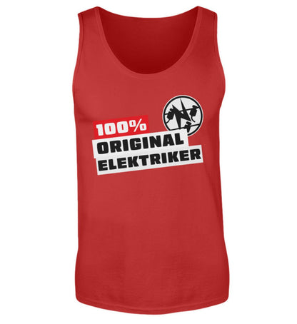 100 % Elektriker - Handwerker Tanktop - Handwerkerfashion