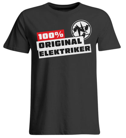 100 % Elektriker - Handwerker Übergrößen T-Shirt - Handwerkerfashion