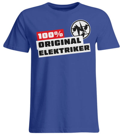 100 % Elektriker - Handwerker Übergrößen T-Shirt - Handwerkerfashion