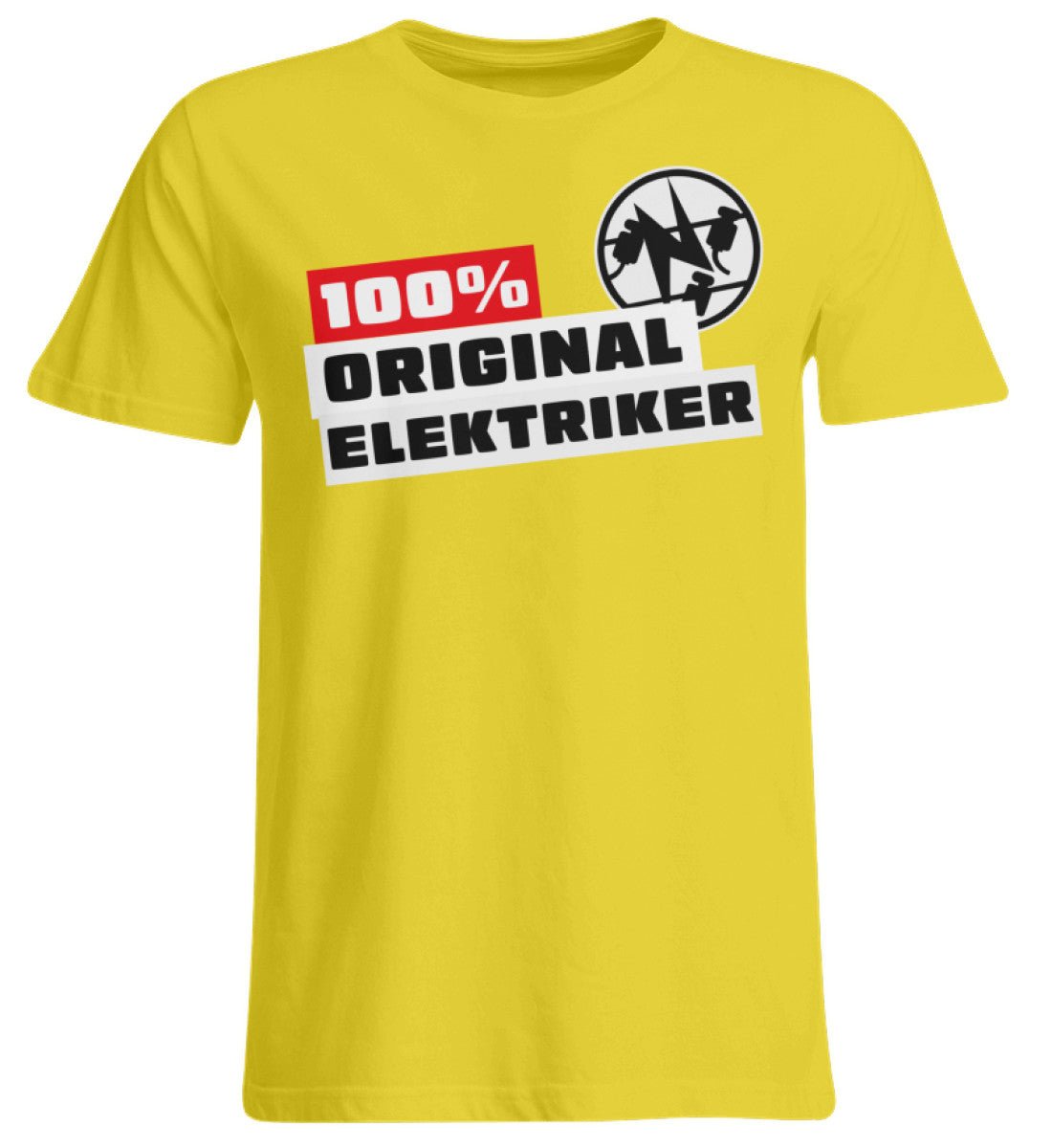 100 % Elektriker - Handwerker Übergrößen T-Shirt - Handwerkerfashion