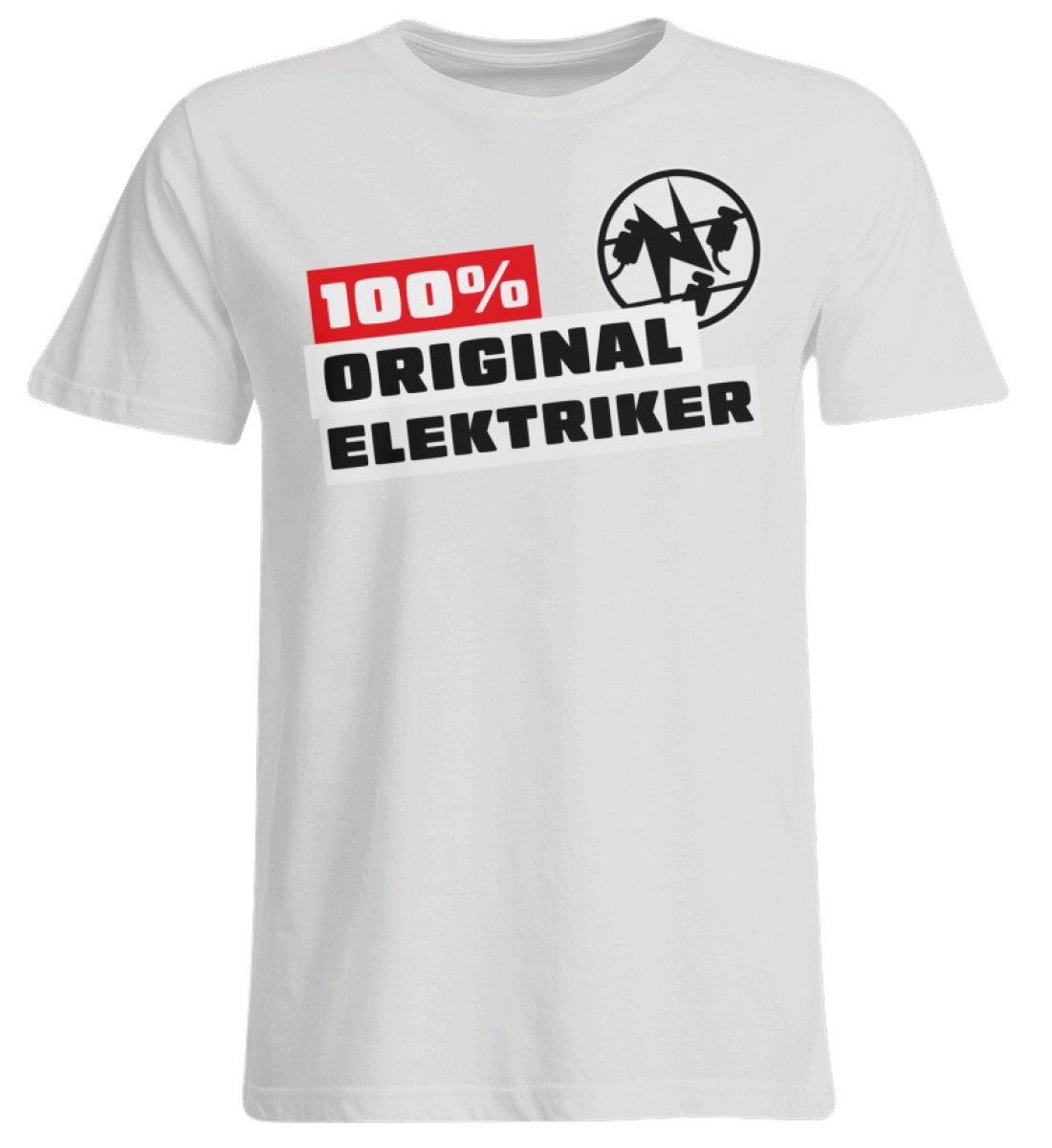 100 % Elektriker - Handwerker Übergrößen T-Shirt - Handwerkerfashion