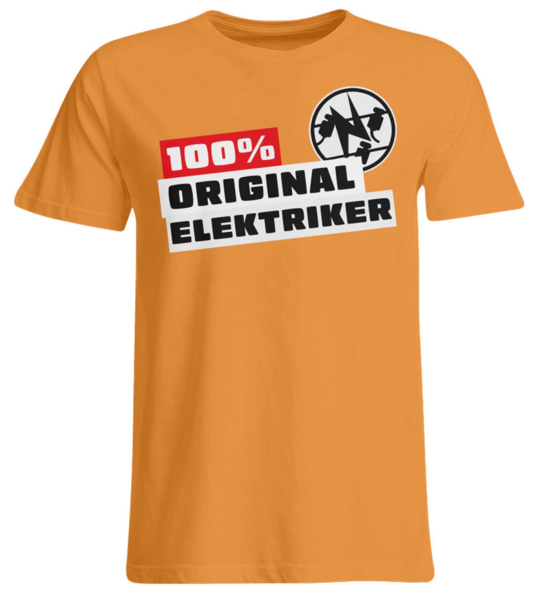 100 % Elektriker - Handwerker Übergrößen T-Shirt - Handwerkerfashion