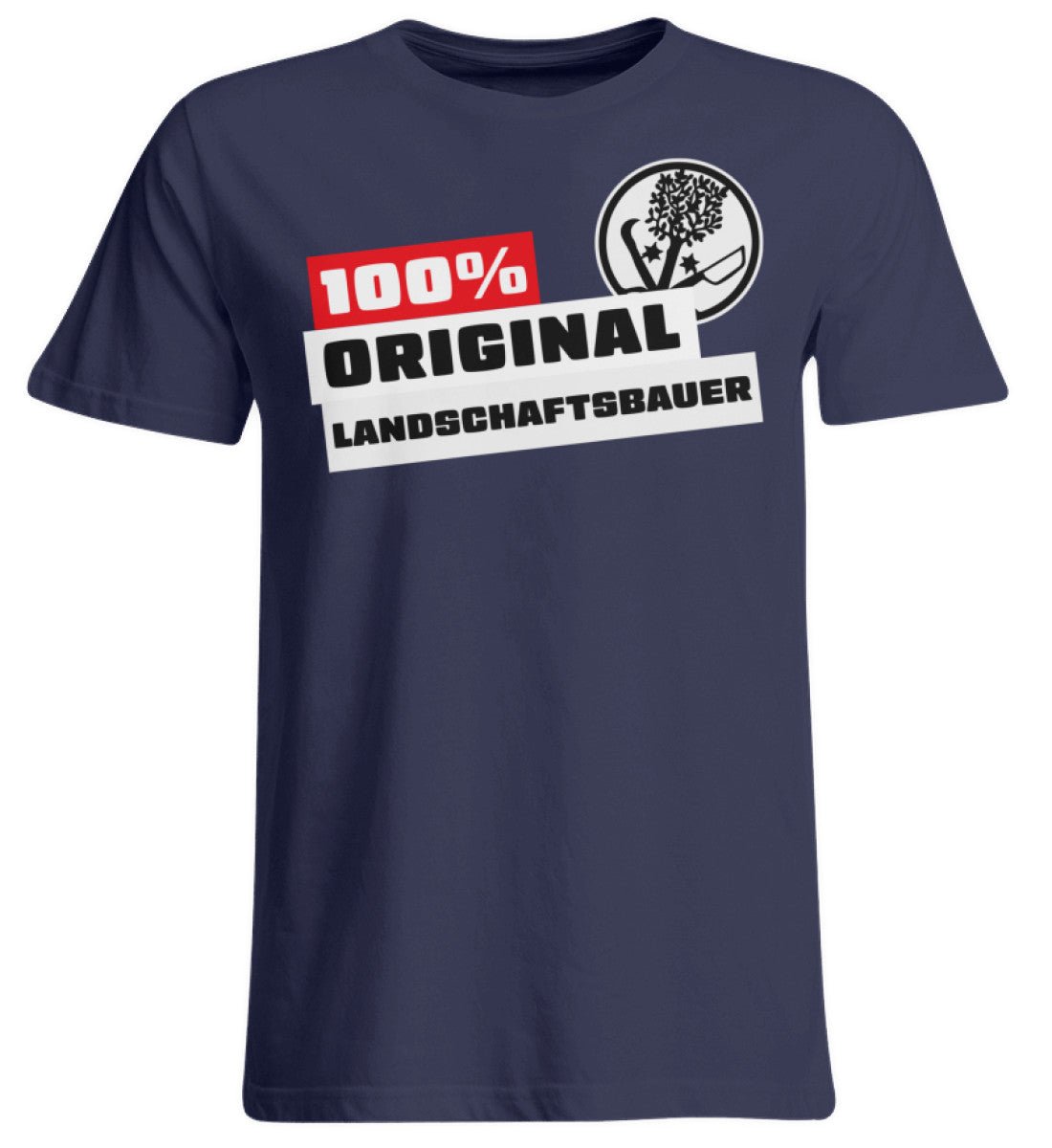 100 % Landschaftsbauer - Handwerker Übergrößenshirt - Handwerkerfashion