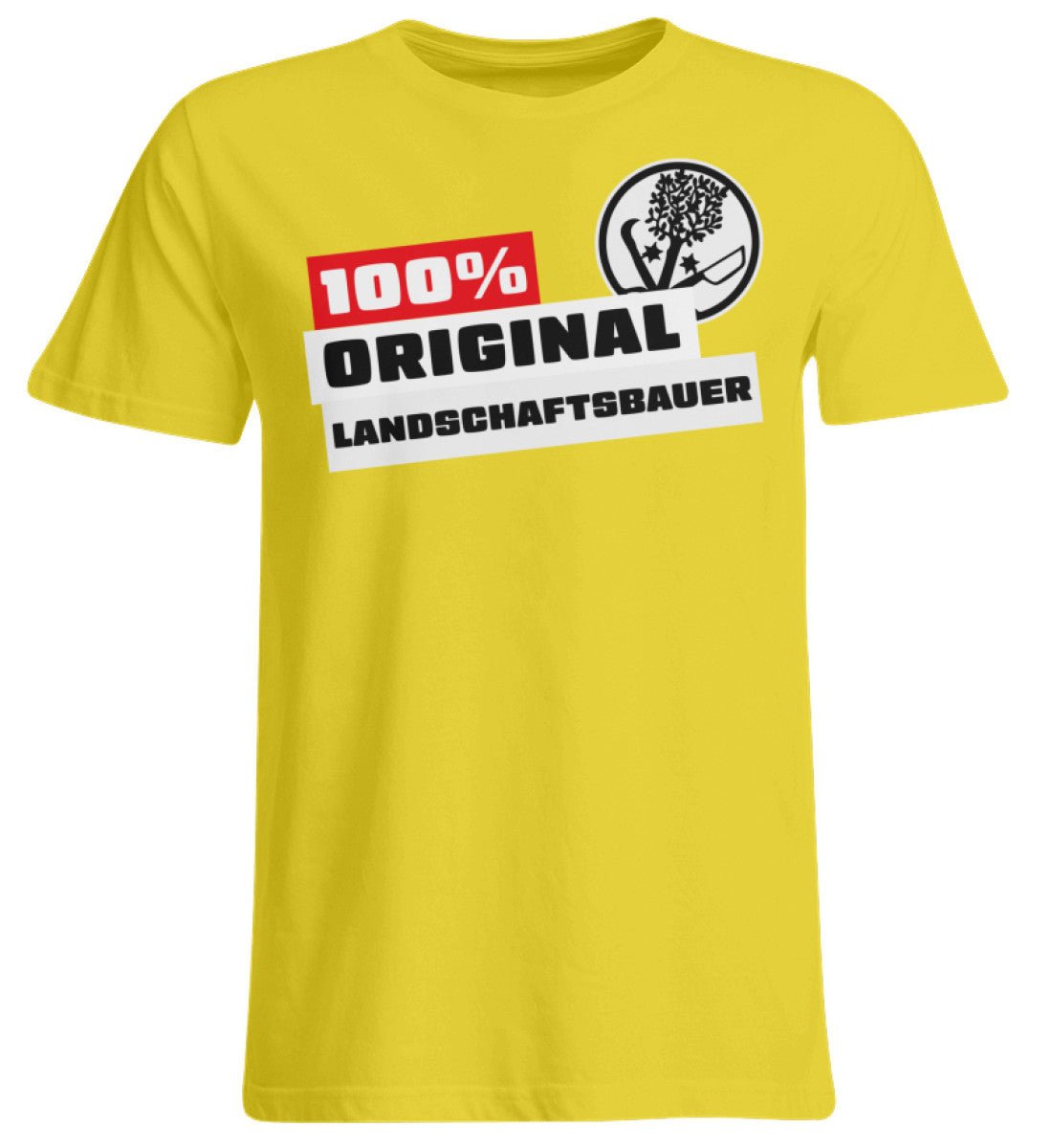 100 % Landschaftsbauer - Handwerker Übergrößenshirt - Handwerkerfashion