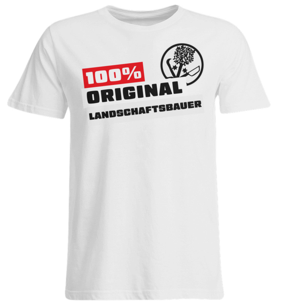 100 % Landschaftsbauer - Handwerker Übergrößenshirt - Handwerkerfashion