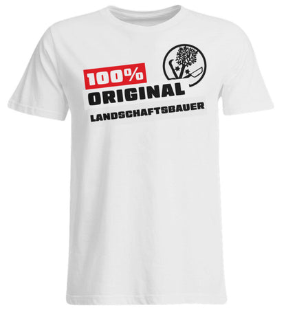 100 % Landschaftsbauer - Handwerker Übergrößenshirt - Handwerkerfashion