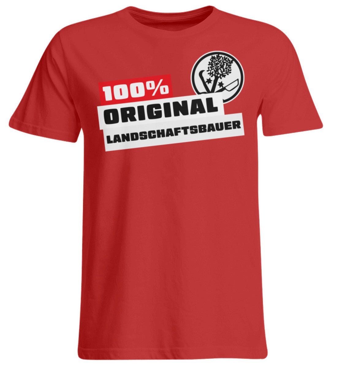 100 % Landschaftsbauer - Handwerker Übergrößenshirt - Handwerkerfashion