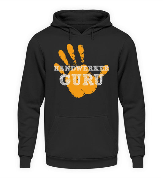 Handwerker Guru Hoodie bedruckt www.handwerkerfashion.de