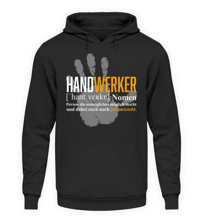 Handwerker Hoodie bedruckt www.handwerkerfashion.de