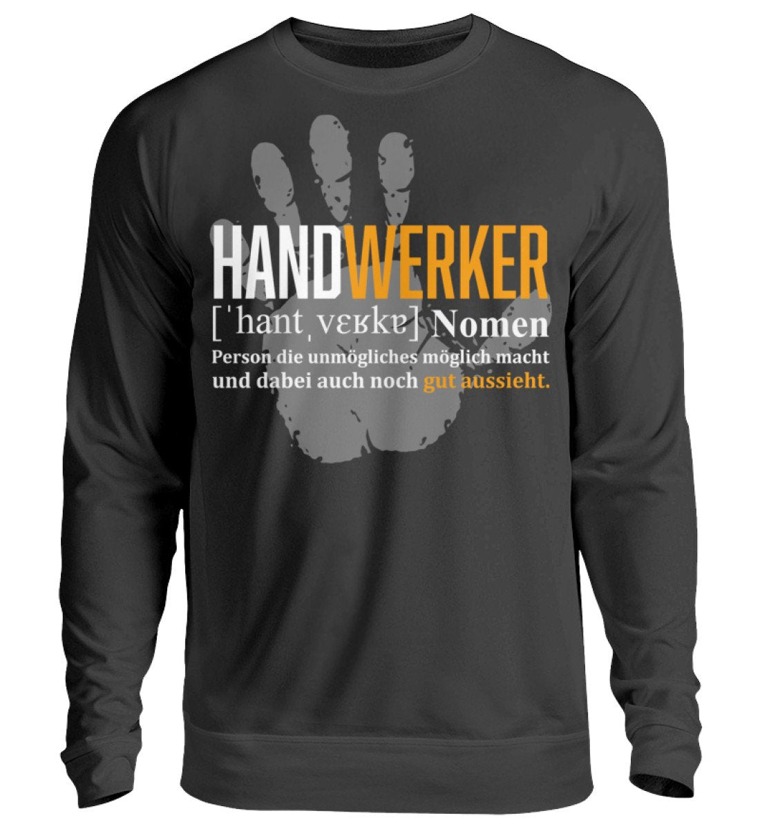 Handwerker Pullover bedruckt www.handwerkerfashion.de