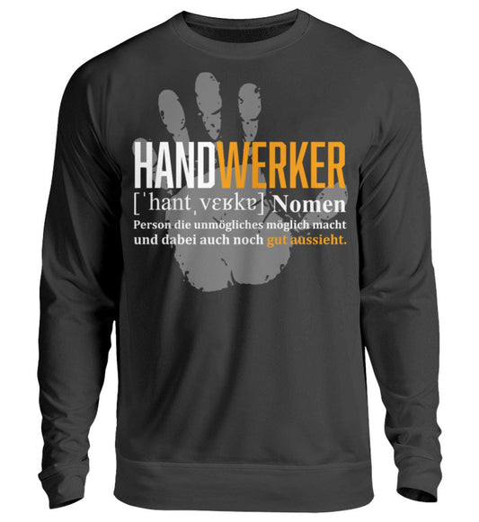 Handwerker Pullover bedruckt www.handwerkerfashion.de