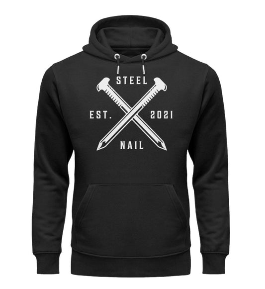 Stahl Nagel Handwerker Premium Hoodie www.handwerkerfashion.de