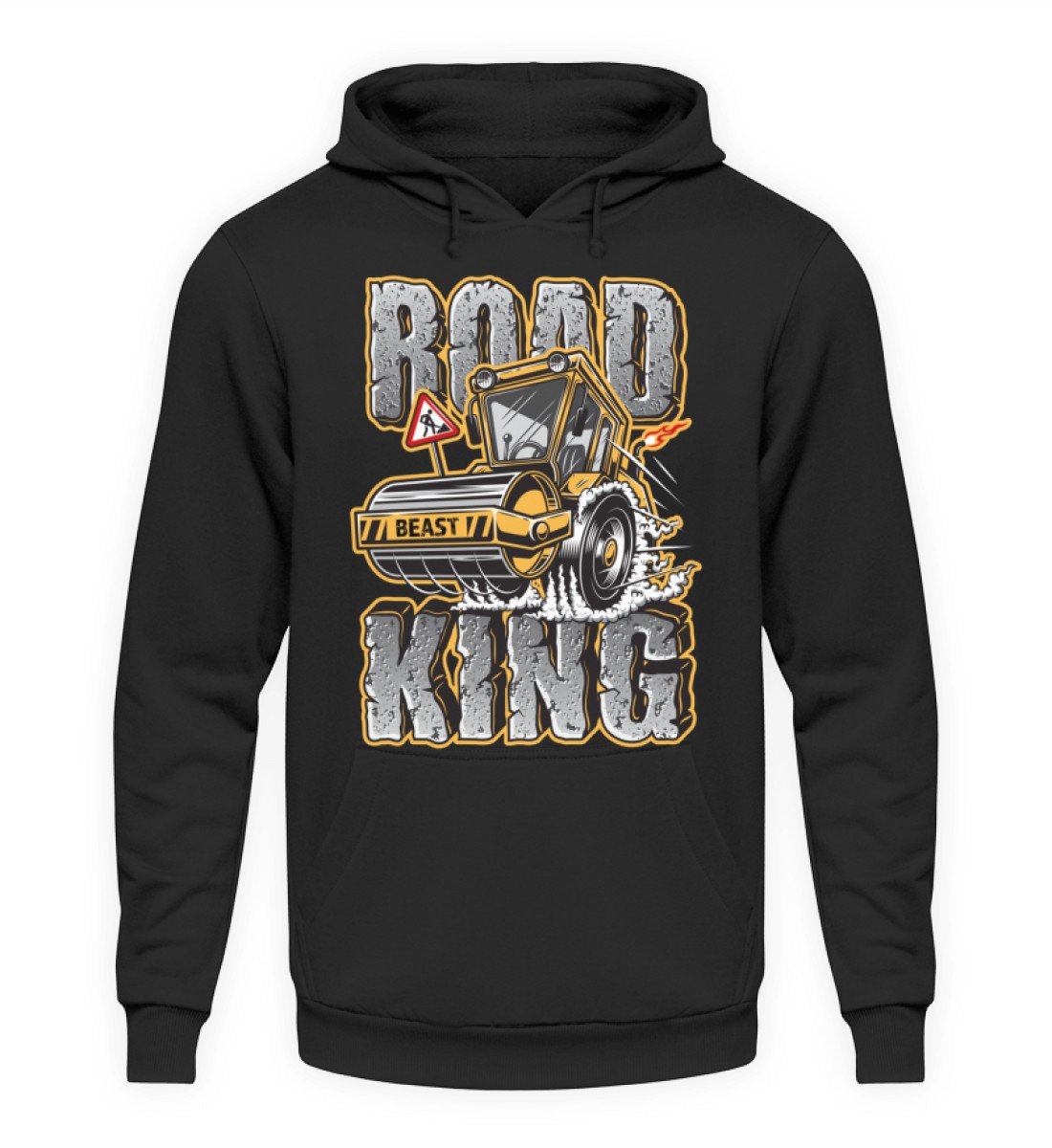 Straßenbauer Hoodie Road King www.handwerkerfashion.de