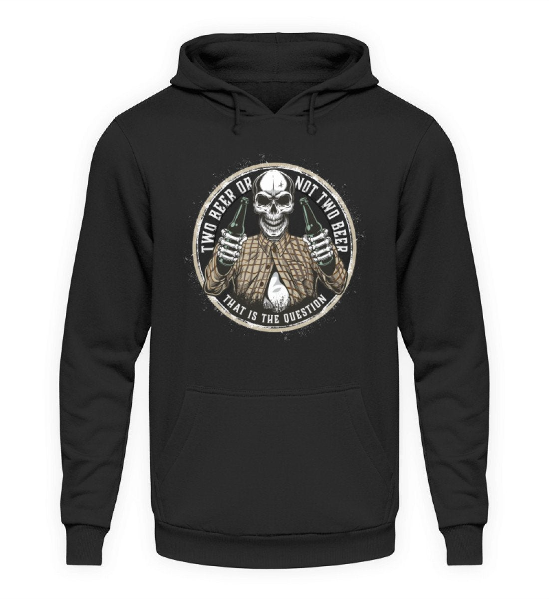 Two Beer Fun Hoodie bedruckt www,handwerkerfashion.de